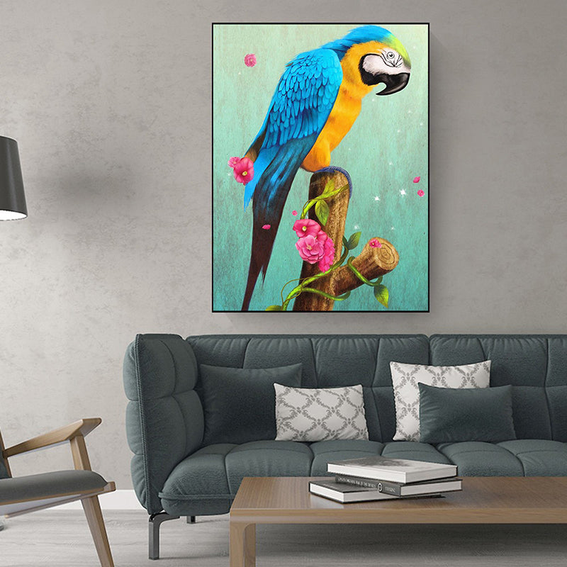 Blue Bird Theme Diamond Painting Full 5D Embroidery Square Picture Rhinestones