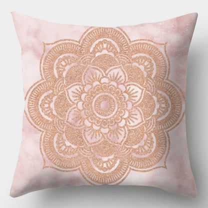 Modern Simple Pillow Home Cushion Geometric Amazon Hot Sale Peach Skin Fabric