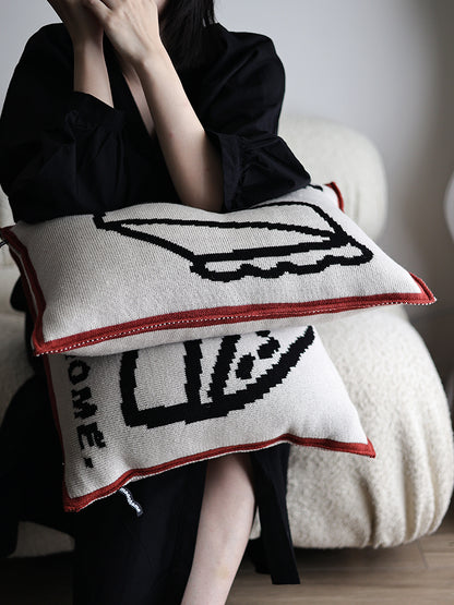 Original Knitted Pillowcase With Core Living Room Sofa