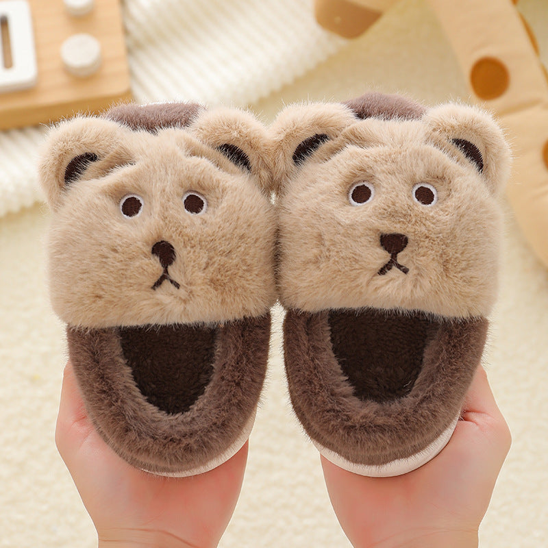 Children's Cotton Shoes Cartoon Cute Boys And Girls Indoor Non-slip Baby Warm Cotton