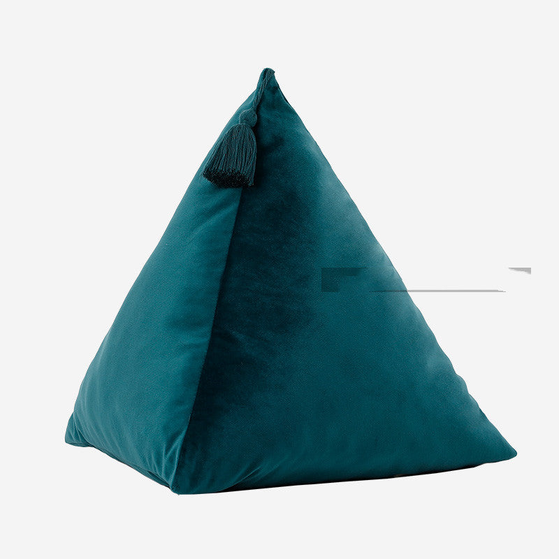 Triangular Pyramid Triangular Three-dimensional Shaped Zongzi Shaped Velvet Pillow Sofa Living Room Pillow Bed