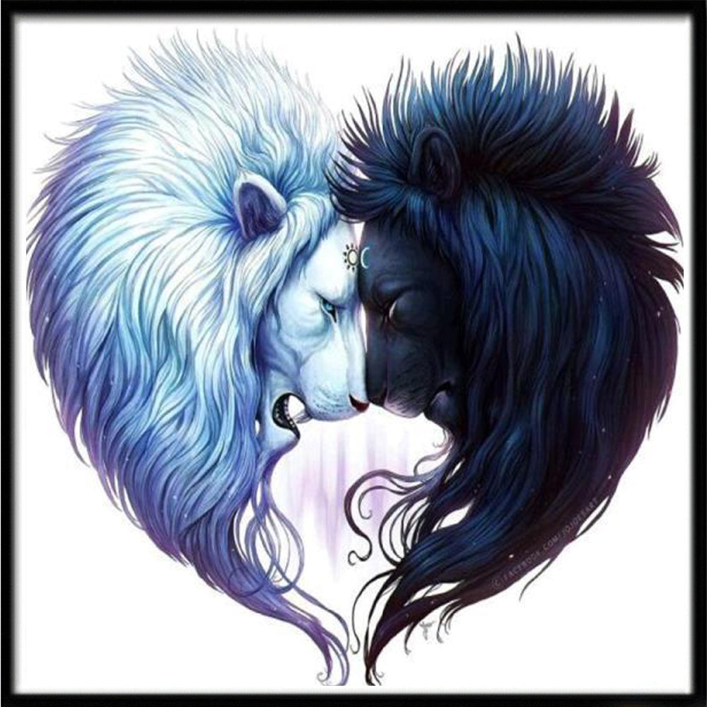 Diy5d Diamond Painting Full Sticker Animal Cross Embroidery Wolf