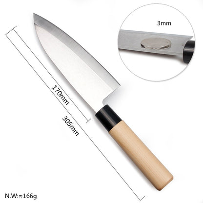 Japanese Style Chef's Knife Kitchen Knife Salmon Raw Knife Willow Blade Sashimi Knife