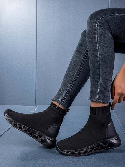 High-top Casual Stretch Socks Ankle Sock Boots Breathable Shoes