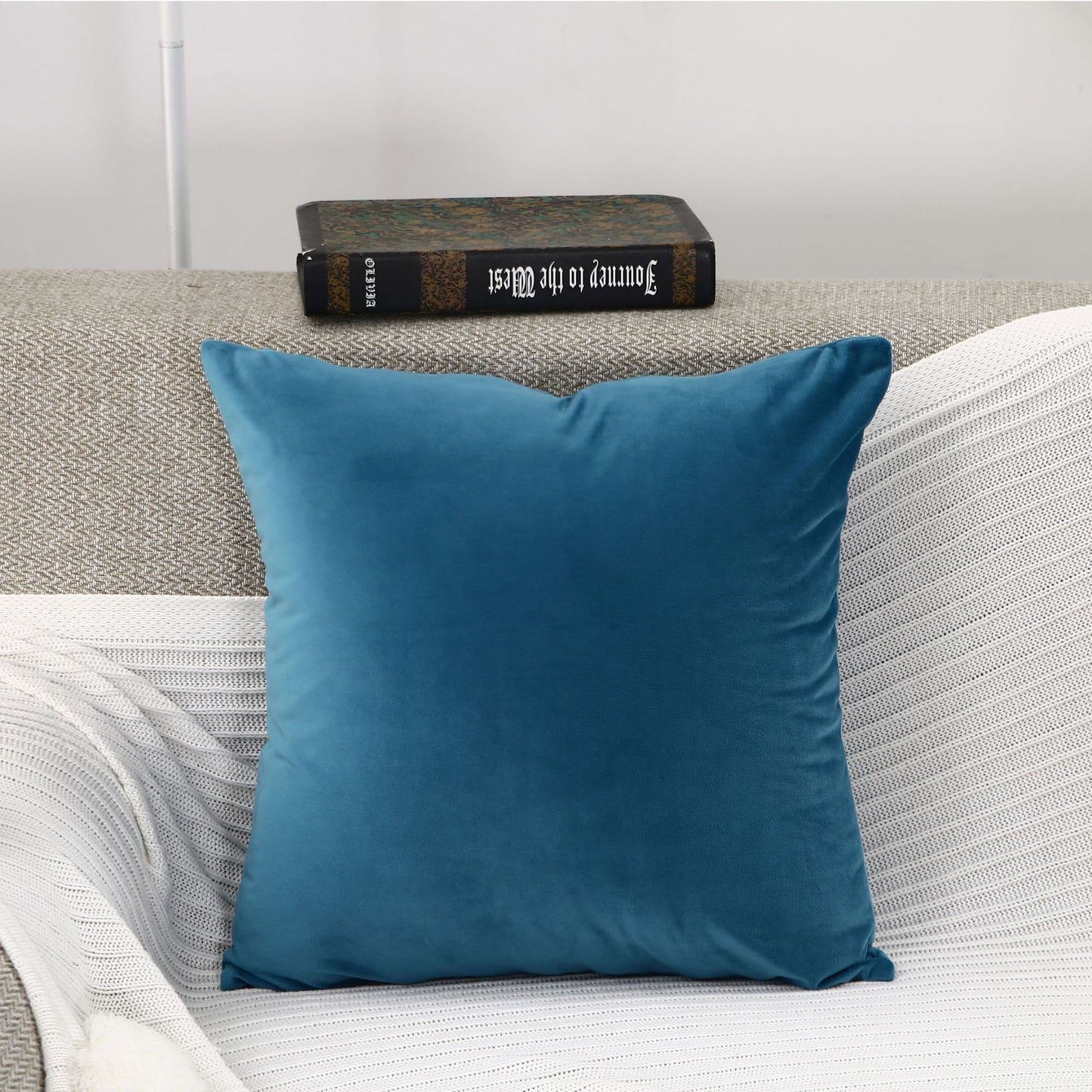 Velvet Solid Color Super Soft Sofa Cushion Children's Room Decoration