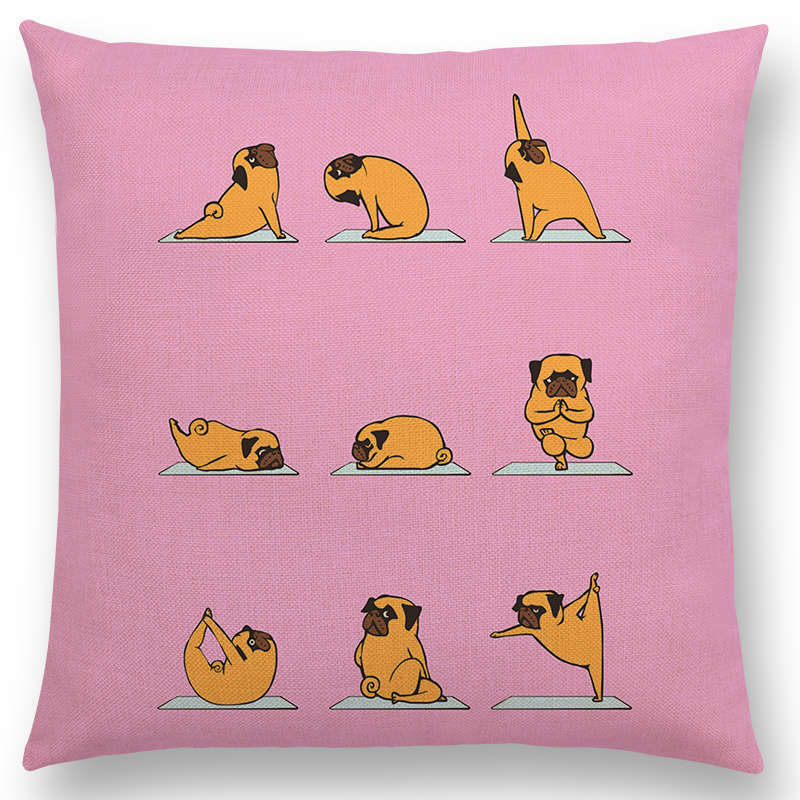 Dog animal printed pillow case
