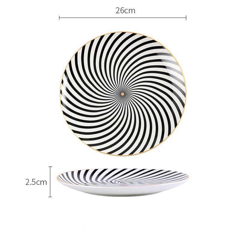 Ceramic dessert western food plate