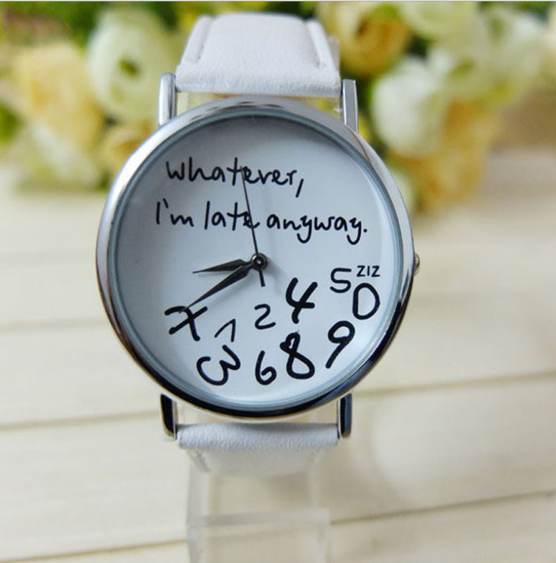 Fashion Casual Geneva Women's Belt Watch Irregular Digital Men's Watch Leather Belt Watch