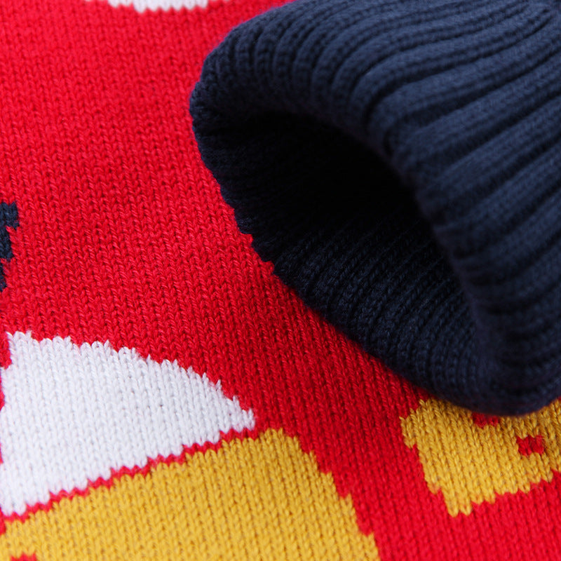Double layer sweater cotton warm sweater