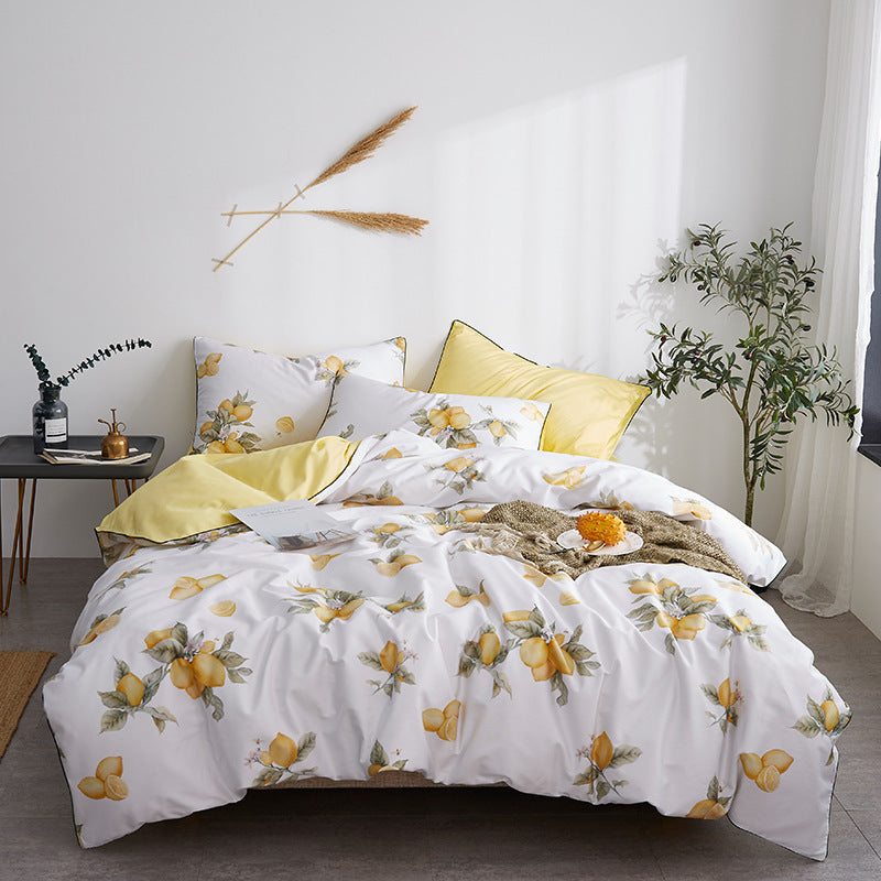 60s long-staple cotton plant four-piece set