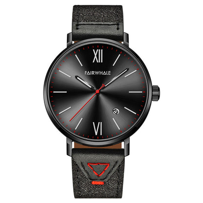 Waterproof quartz watch