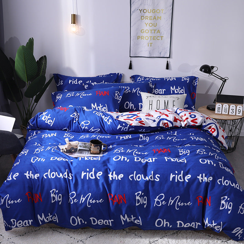Four-piece cotton bedding with multiple specifications