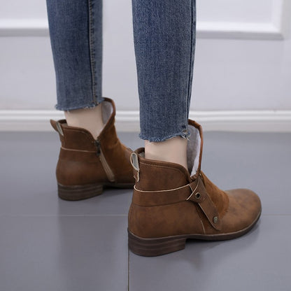 Autumn and winter flat heel 40-43 casual low-top cotton shoes