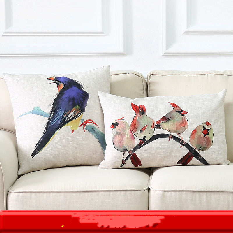 Thick cotton linen pillow