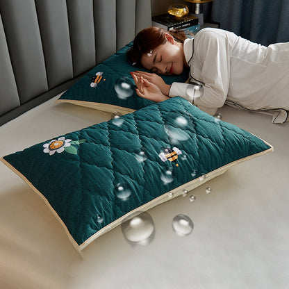 Pair Pack Waterproof Head Oil Resistant Latex Pillow Protectors