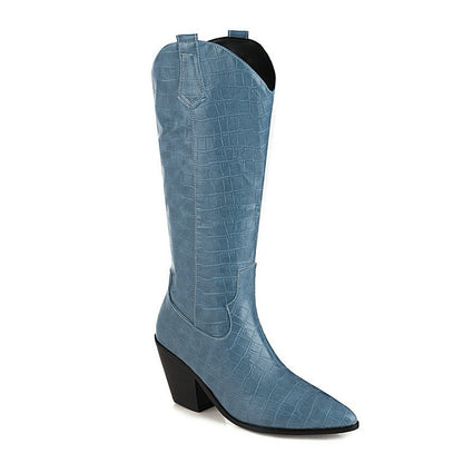 But knee-in-tube thin skinny shoes knight boots