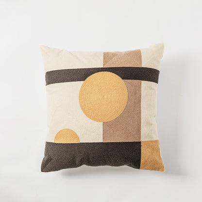 Simple cotton embroidered pillowcase