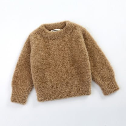 Imitation otter pullover sweater