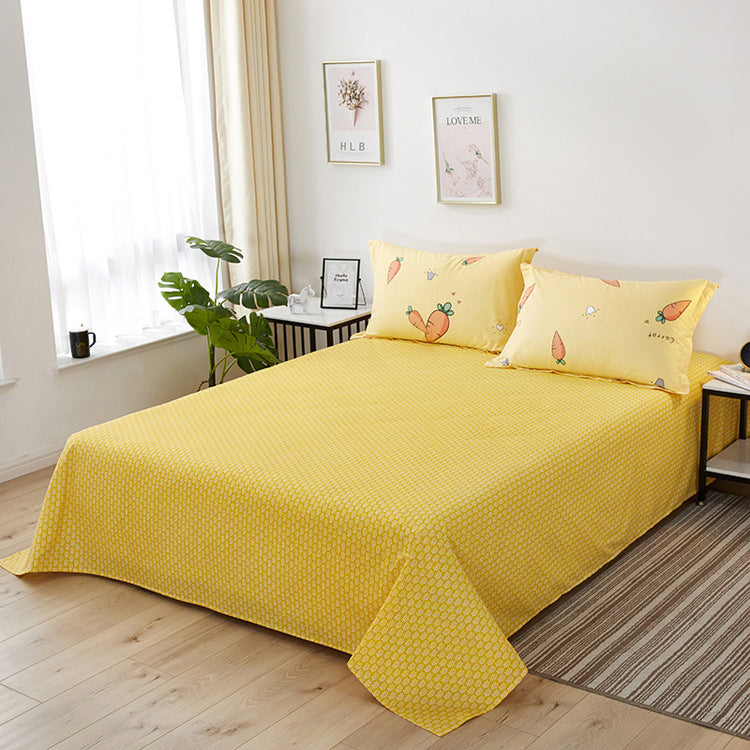 Twill semi-reactive printed bedding sheets