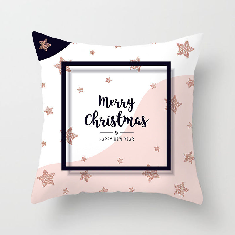 Santa Cartoon Digital Printed Sofa Pillow Cushion