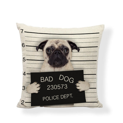 Boston Terrier Head Tilt Cushion Cover