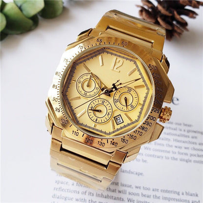 Diamond watch with calendar