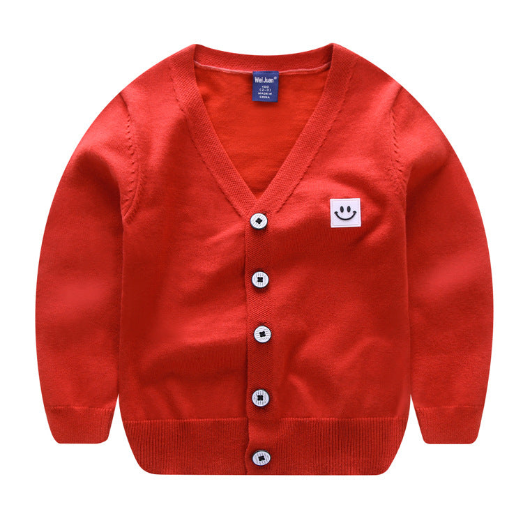 Boys Thin Striped Cardigan