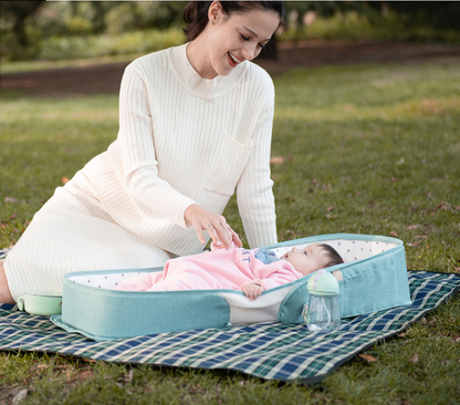 Portable crib can be foldable and mobile anti-pressure