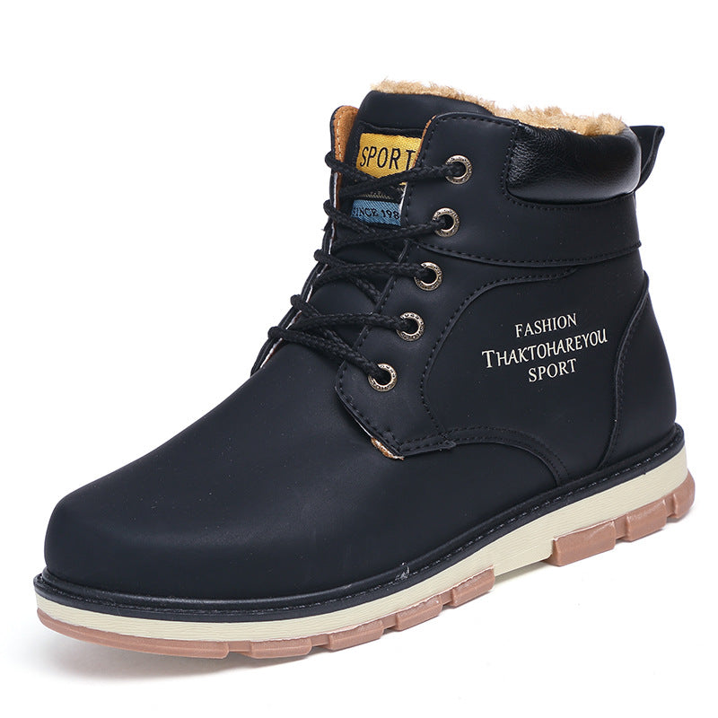 Plush warm work clothes Martin boots