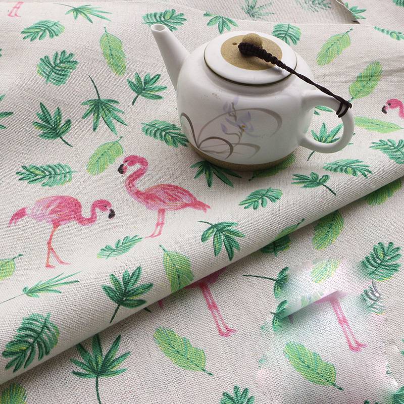 Ins linen fabric tablecloth curtain flower cloth