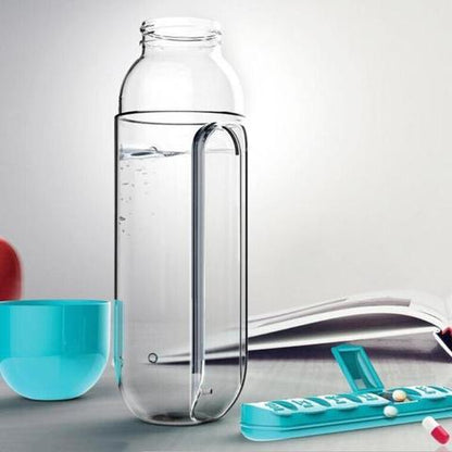 Outdoor Portable One Week Water Cup With Medicine Box
