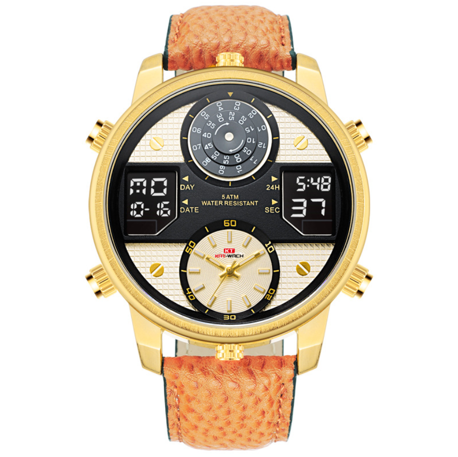 Double display electronic multifunctional quartz