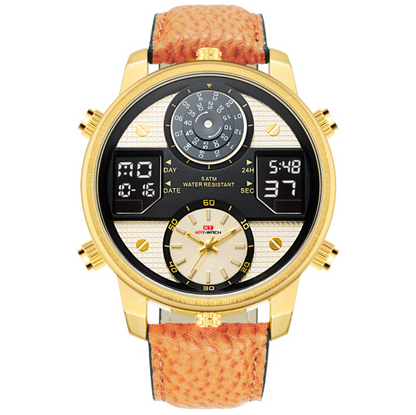 Double display electronic multifunctional quartz