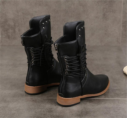 Martin Boots Rivet Plus Size Ladies Boots