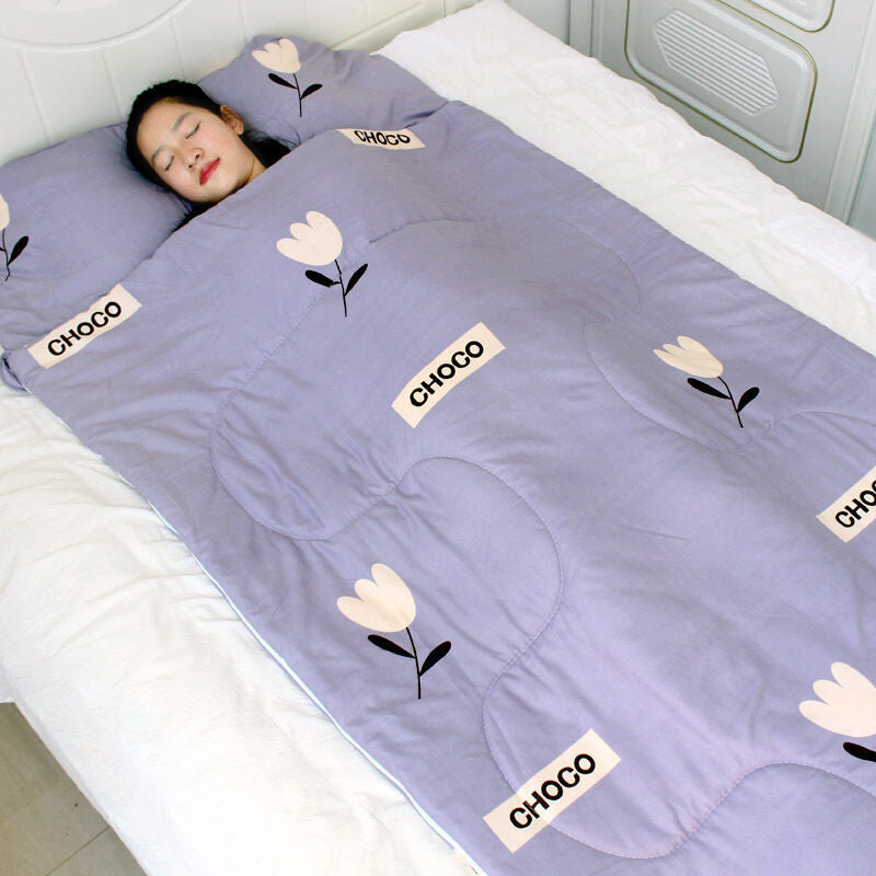 Adult indoor single summer thin sleeping bag