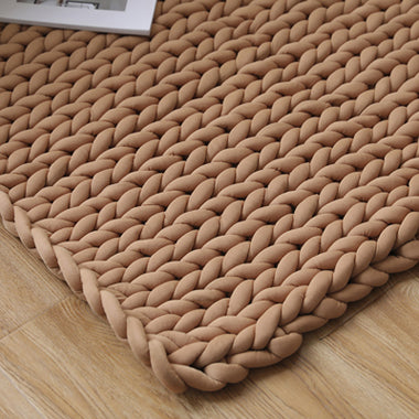 Weaving gravity blanket with wool cloth
