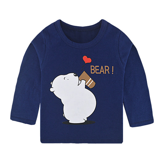 Cartoon cotton children's top