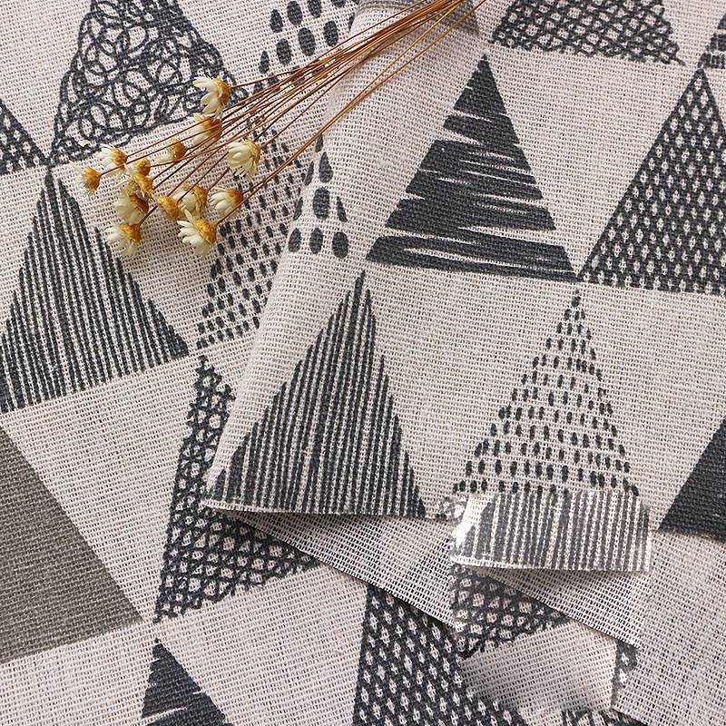 Ins linen fabric tablecloth curtain flower cloth