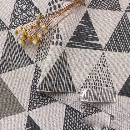 Ins linen fabric tablecloth curtain flower cloth
