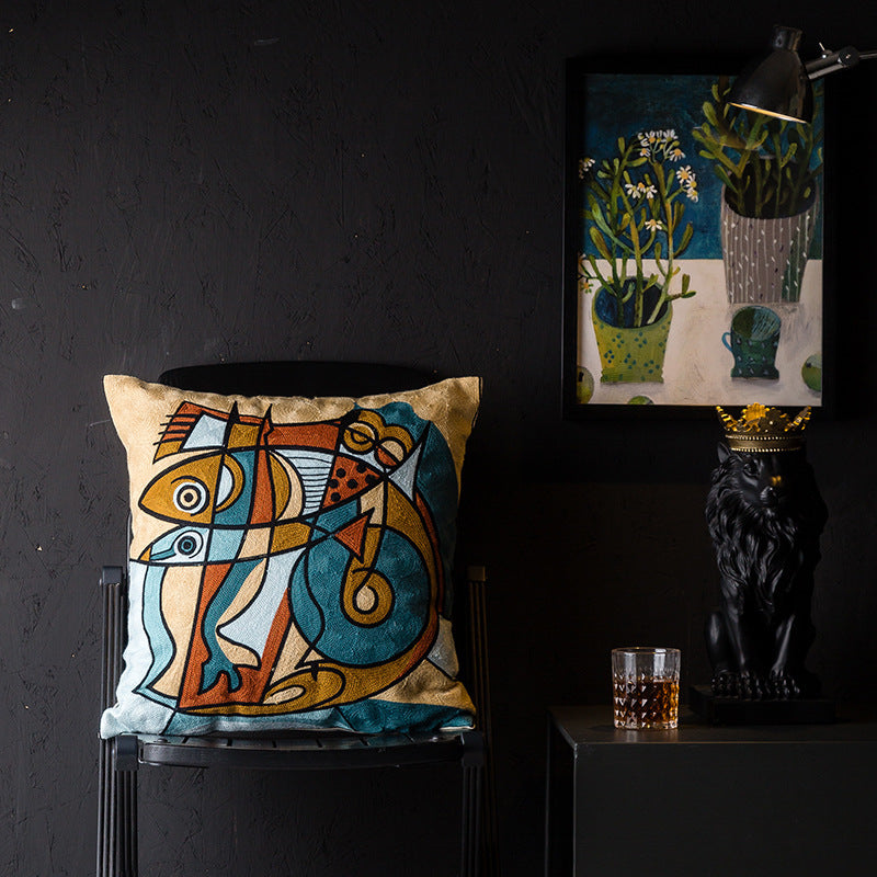 Abstract wind pillowcase