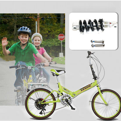 Bicycle soft tail folding bike spring shock absorber