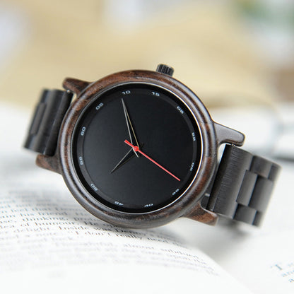 Creative camera lens sandalwood watch