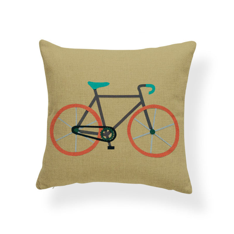 Cotton and linen pillowcase