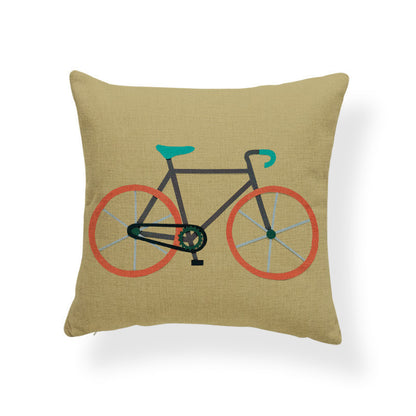 Cotton and linen pillowcase