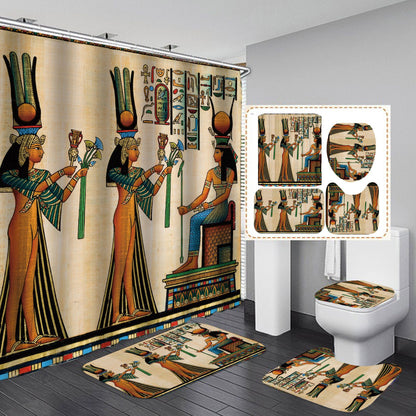 3D digital printed waterproof shower curtain