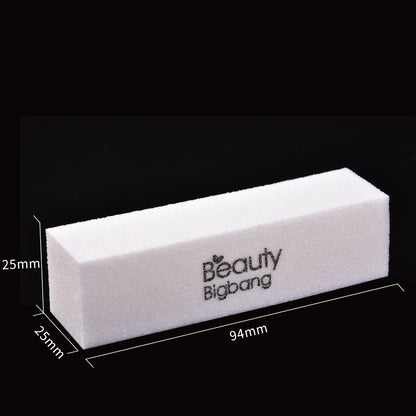 Manicure white tofu block polishing strips