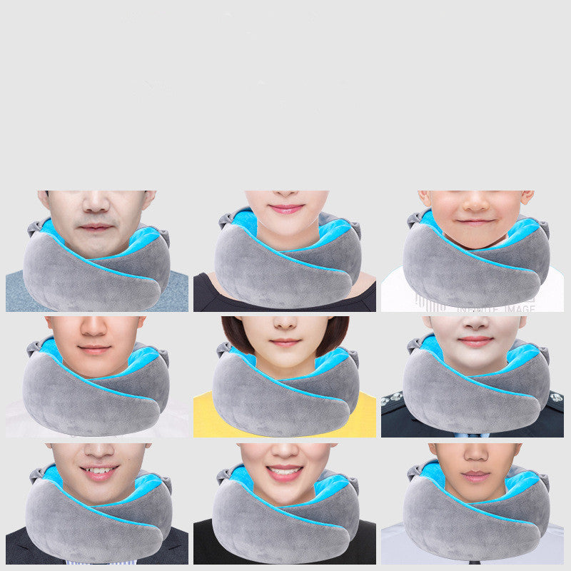 Snow ear memory foam U-shaped pillow cervical spine