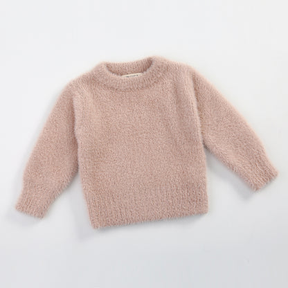 Imitation otter pullover sweater