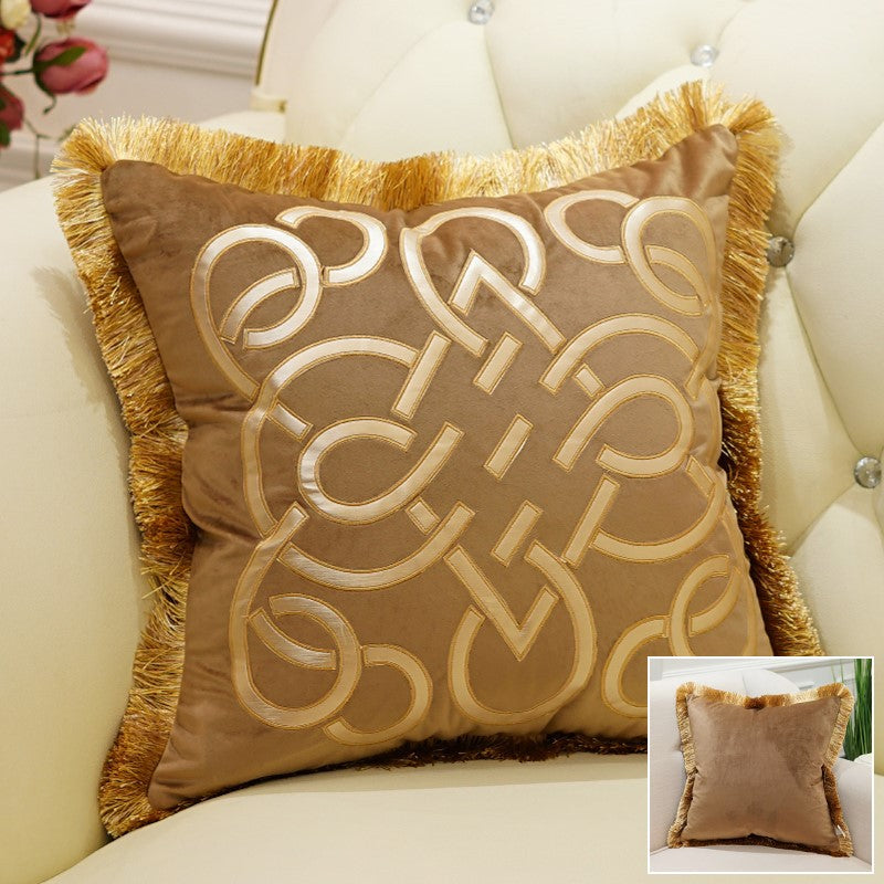 Flannel sofa pillowcase