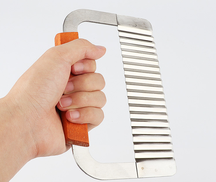 Cut potato wave knife